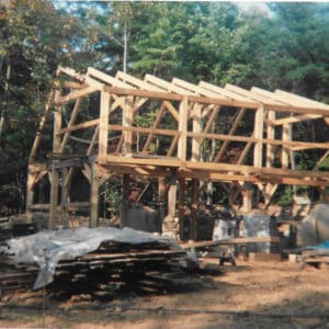timber-frame construction at Zephyr Community
