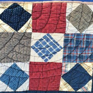 The Economy quilt pattern is a variation on the Nine Patch.