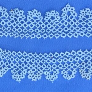 Double row of the same piece of tatting.